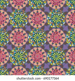 Abstract color seamless pattern for new background.