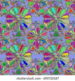 Abstract color seamless pattern for new background.