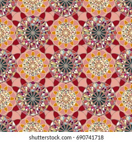 Abstract color seamless pattern for new background.