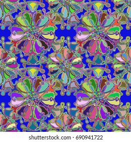 Abstract color seamless pattern for new background.