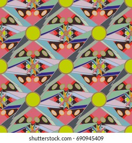 Abstract color seamless pattern for new background.