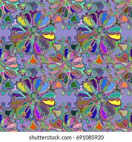 Abstract color seamless pattern for new background.