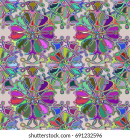 Abstract color seamless pattern for new background.