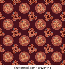 Abstract color seamless pattern for new background.