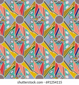 Abstract color seamless pattern for new background.