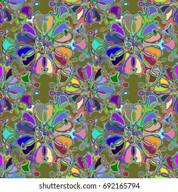 Abstract color seamless pattern for new background.