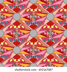 Abstract color seamless pattern for new background.