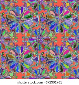 Abstract color seamless pattern for new background.