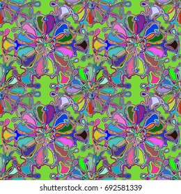 Abstract color seamless pattern for new background.