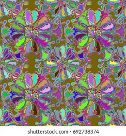 Abstract color seamless pattern for new background.