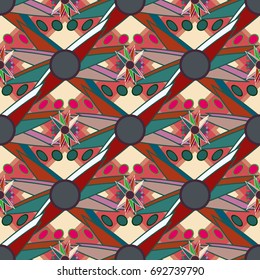 Abstract color seamless pattern for new background.
