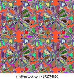 Abstract color seamless pattern for new background.