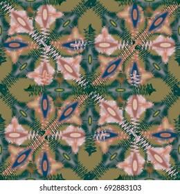 Abstract color seamless pattern for new background.