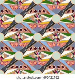 Abstract color seamless pattern for new background.