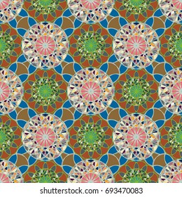 Abstract color seamless pattern for new background.