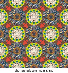 Abstract color seamless pattern for new background.