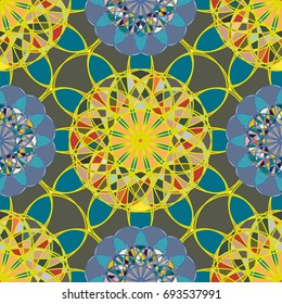 Abstract color seamless pattern for new background.