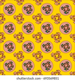 Abstract color seamless pattern for new background.