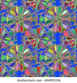 Abstract color seamless pattern for new background.