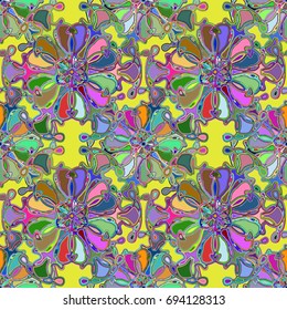 Abstract color seamless pattern for new background.