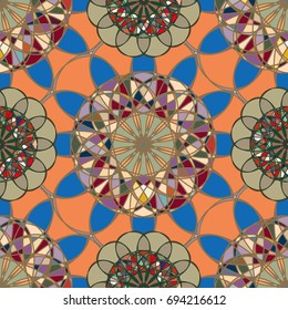 Abstract color seamless pattern for new background.