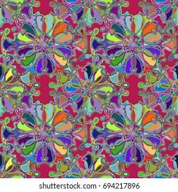 Abstract color seamless pattern for new background.