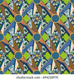 Abstract color seamless pattern for new background.