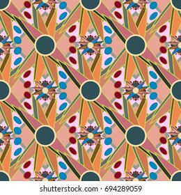 Abstract color seamless pattern for new background.