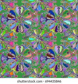 Abstract color seamless pattern for new background.