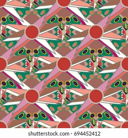 Abstract color seamless pattern for new background.