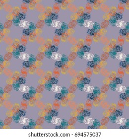 Abstract color seamless pattern for new background.