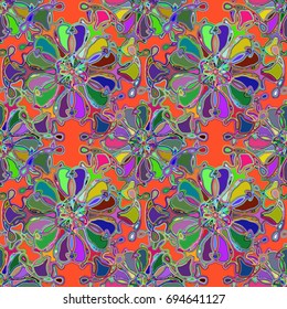 Abstract color seamless pattern for new background.
