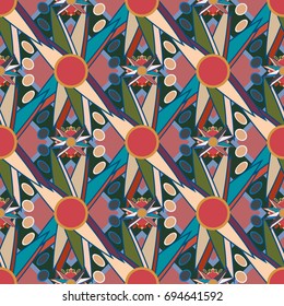 Abstract color seamless pattern for new background.