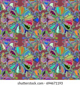 Abstract color seamless pattern for new background.