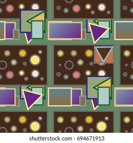 Abstract color seamless pattern for new background.
