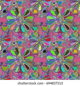 Abstract color seamless pattern for new background.