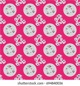 Abstract color seamless pattern for new background.