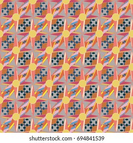 Abstract color seamless pattern for new background.