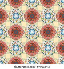 Abstract color seamless pattern for new background.