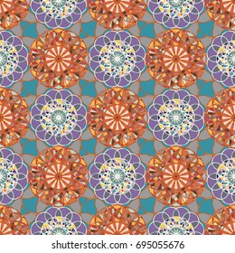 Abstract color seamless pattern for new background.