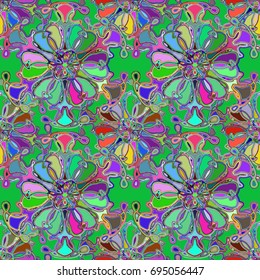 Abstract color seamless pattern for new background.