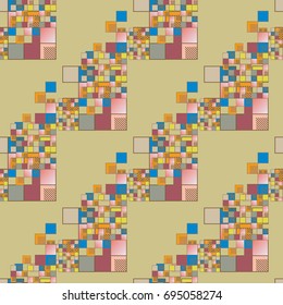 Abstract color seamless pattern for new background.
