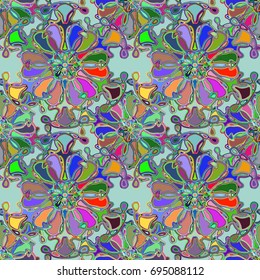 Abstract color seamless pattern for new background.