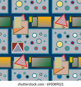 Abstract color seamless pattern for new background.