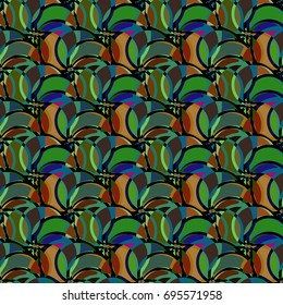 Abstract color seamless pattern for new background.
