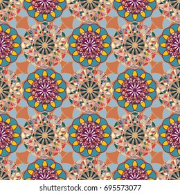 Abstract color seamless pattern for new background.