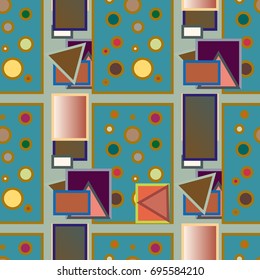 Abstract color seamless pattern for new background.