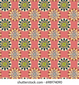 Abstract color seamless pattern for new background.
