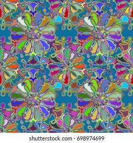 Abstract color seamless pattern for new background.