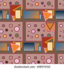 Abstract color seamless pattern for new background.